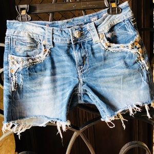 Miss Me Denim shorts with bling!